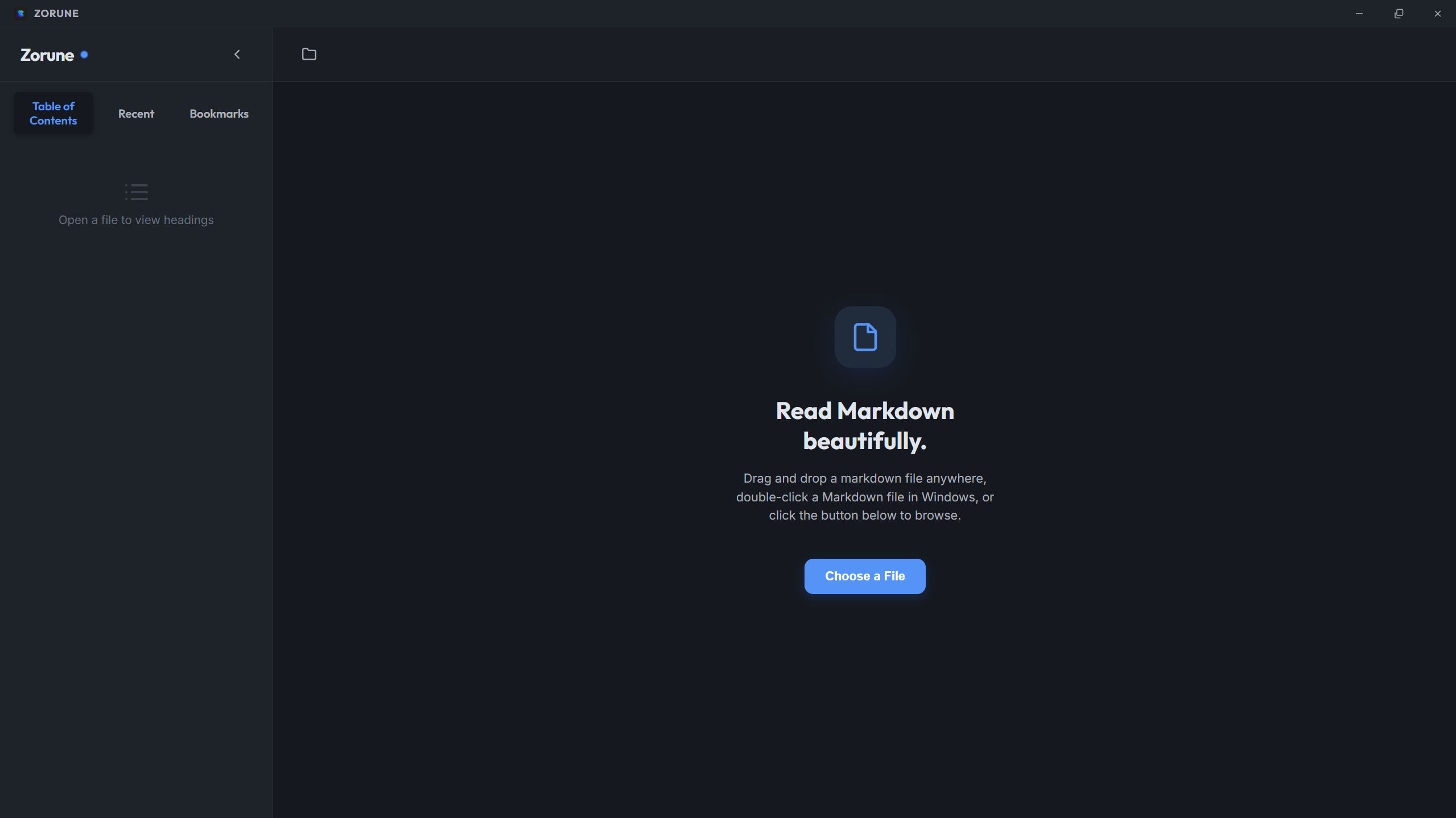 Zorune — Markdown Reader - image 1